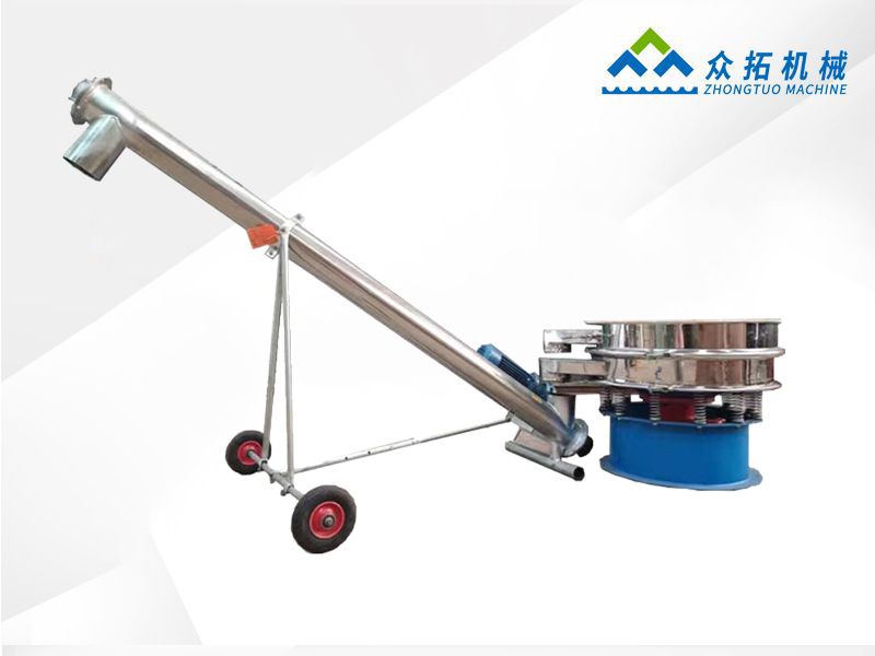 螺旋輸送機+旋轉(zhuǎn)篩